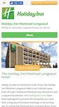 Mobile Screenshot of holidayinnlongueuil.com